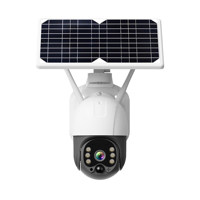 New 360 Outdoor Security Ptz Lte 4G 5Mp Solar Battery Backup Wireless Ring Security Cam On Solar Energy Icsee Solar CCTV Camera