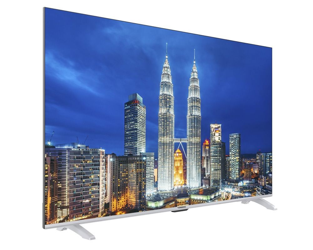 TORNADO 4K Smart Frameless LED TV 65 Inch With Android System, Built-In Receiver, 3 HDMI and 2 USB Inputs 65UA1400E + Free Shahid VIP