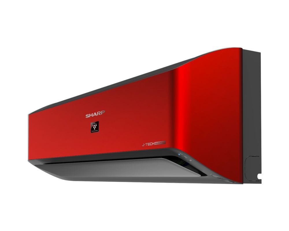 SHARP Split Air Conditioner 2.25 HP Cool - Heat Inverter, Plasmacluster, Red AY-XP18YHER