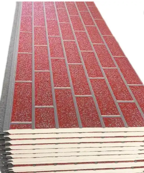 2022 Polyurethane PU foam panel exterior decorative siding brick metal wall panel