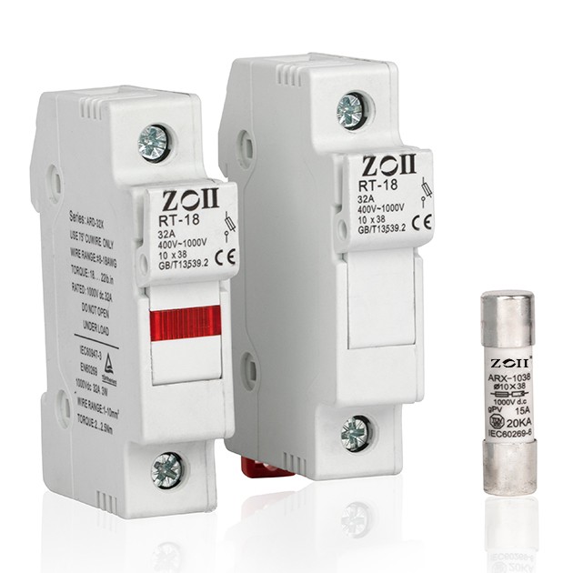 CE Certificates PV DC Solar 1000V 32A Fuse Holder Link For Solar System Use