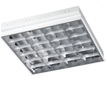 Factory price louver fitting Recessed & Ceiling Type of T8 lampara led con rejilla 3x32w lampara de rejilla