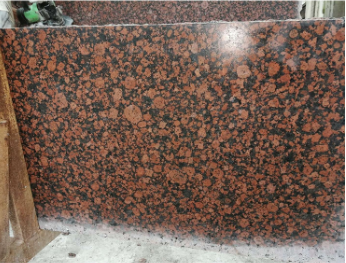 Polished african multi red granite slab